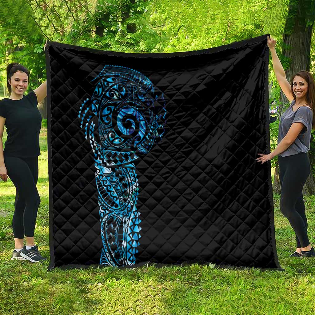 New Zealand Maori Koru Art Traditional Tattoo Quilt Paua Shell