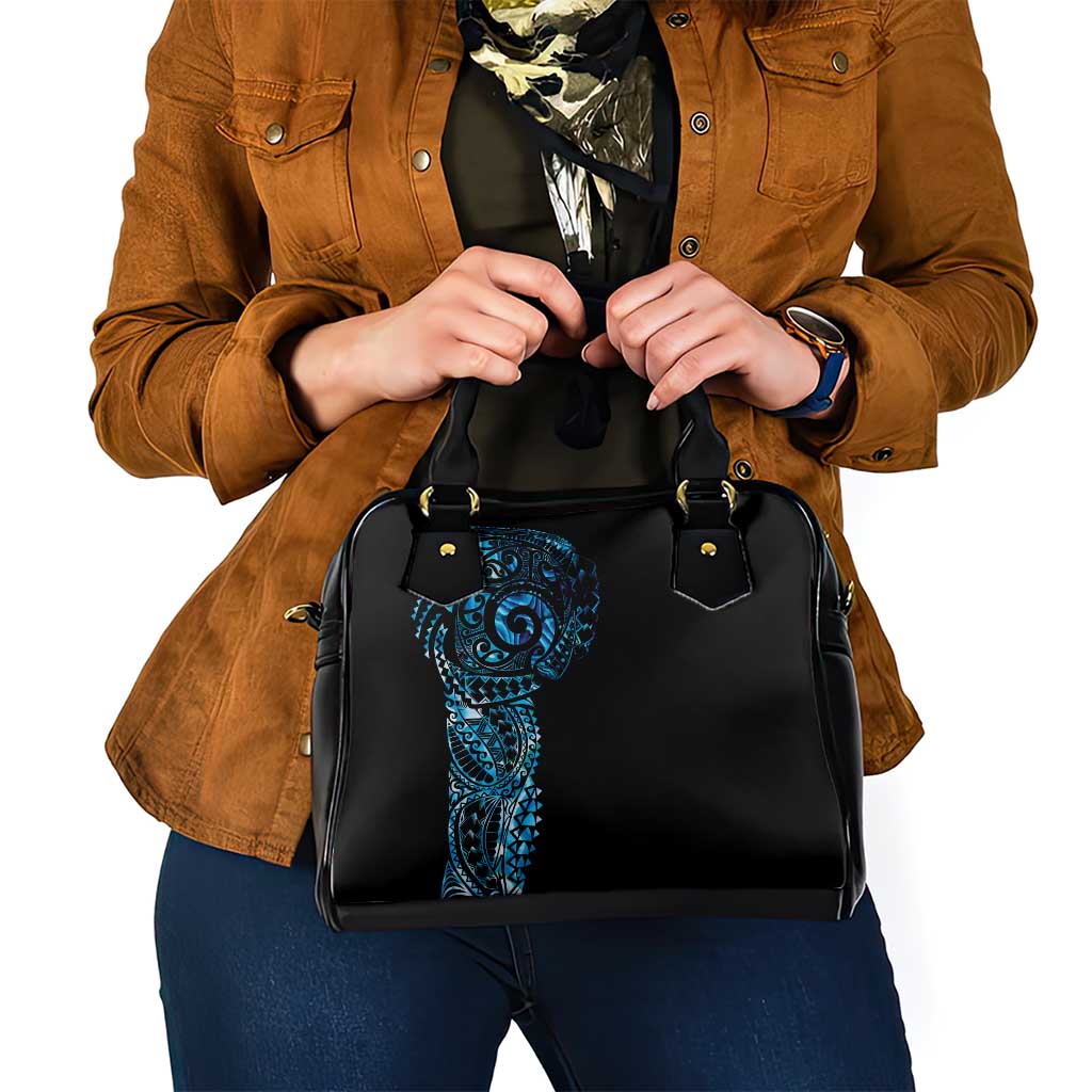 New Zealand Maori Koru Art Traditional Tattoo Shoulder Handbag Paua Shell LT03 - Polynesian Pride