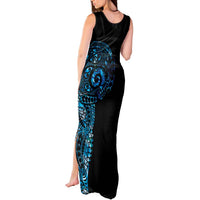 New Zealand Maori Koru Art Traditional Tattoo Tank Maxi Dress Paua Shell