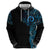 New Zealand Maori Koru Art Traditional Tattoo Zip Hoodie Paua Shell