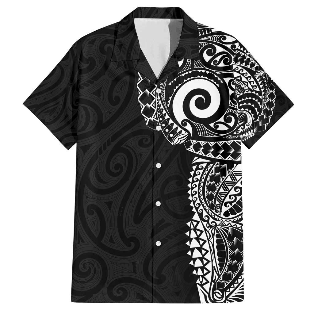 New Zealand Maori Koru Art Traditional Tattoo Family Matching Tank Maxi Dress and Hawaiian Shirt Simple Style