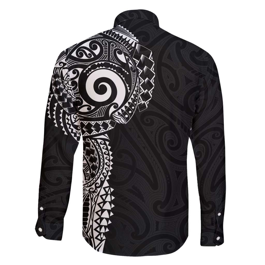 New Zealand Maori Koru Art Traditional Tattoo Family Matching Tank Maxi Dress and Hawaiian Shirt Simple Style