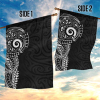 New Zealand Maori Koru Art Traditional Tattoo Garden Flag Simple Style