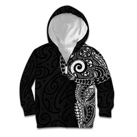New Zealand Maori Koru Art Traditional Tattoo Kid Hoodie Simple Style
