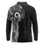 New Zealand Maori Koru Art Traditional Tattoo Long Sleeve Polo Shirt Simple Style