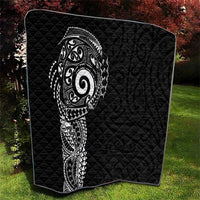 New Zealand Maori Koru Art Traditional Tattoo Quilt Simple Style