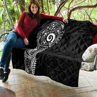New Zealand Maori Koru Art Traditional Tattoo Quilt Simple Style