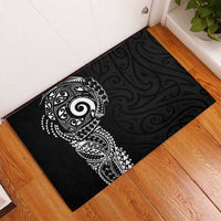 New Zealand Maori Koru Art Traditional Tattoo Rubber Doormat Simple Style