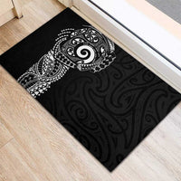 New Zealand Maori Koru Art Traditional Tattoo Rubber Doormat Simple Style