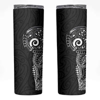 New Zealand Maori Koru Art Traditional Tattoo Skinny Tumbler Simple Style