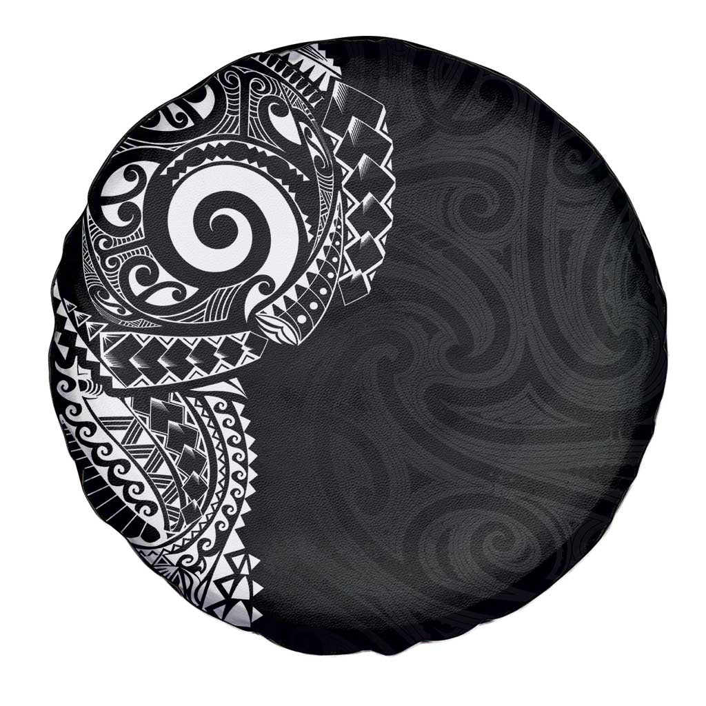 New Zealand Maori Koru Art Traditional Tattoo Spare Tire Cover Simple Style