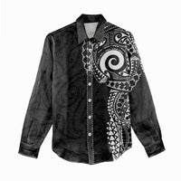 New Zealand Maori Koru Art Traditional Tattoo Women Casual Shirt Simple Style