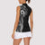 New Zealand Maori Koru Art Traditional Tattoo Women Sleeveless Polo Shirt Simple Style