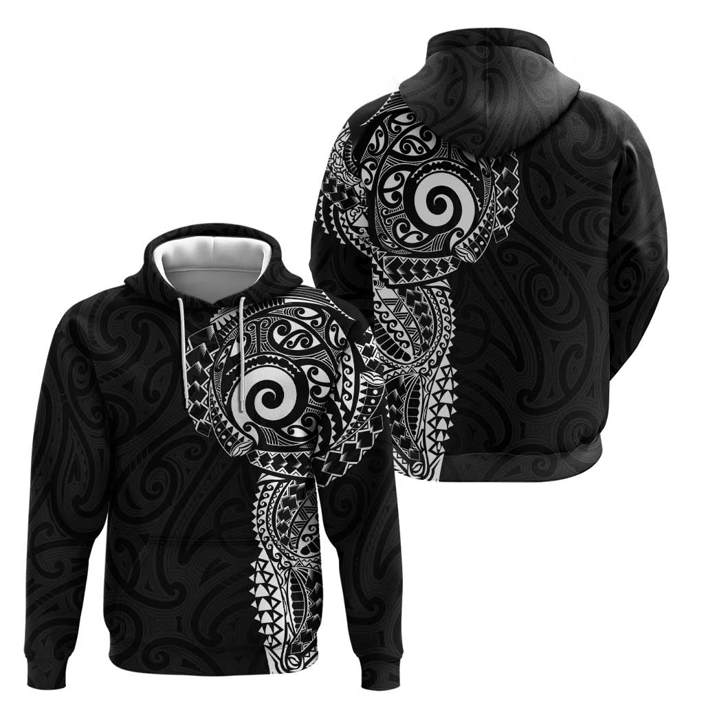 New Zealand Maori Koru Art Traditional Tattoo Zip Hoodie Simple Style