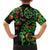 New Zealand Koru Plants and Pohutukawa Kid Hawaiian Shirt Maori Tattoo Pattern