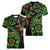 New Zealand Koru Plants and Pohutukawa Women V-Neck T-Shirt Maori Tattoo Pattern