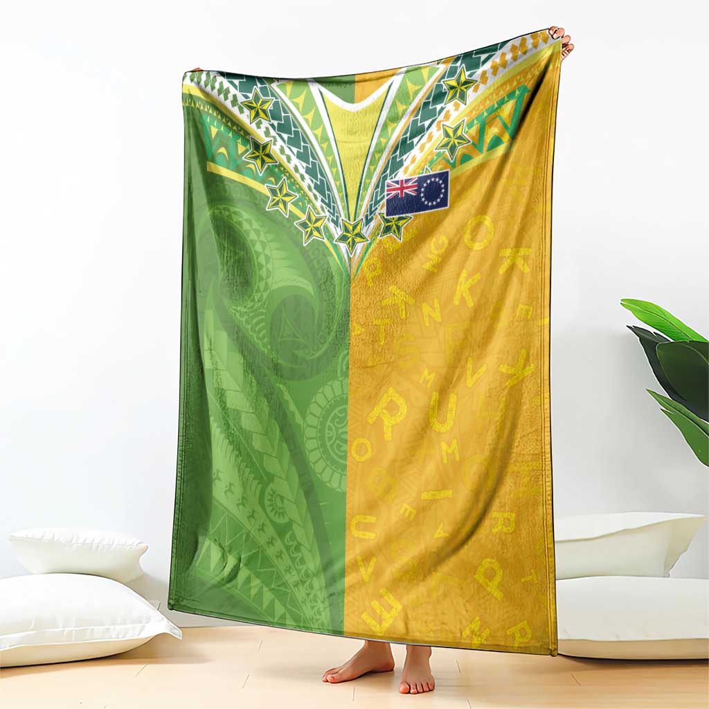Cook Islands Language Week Blanket Tatau Pattern and Rarotongan Alphabet - Polynesian Pride
