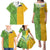 Cook Islands Language Week Family Matching Puletasi and Hawaiian Shirt Tatau Pattern and Rarotongan Alphabet - Polynesian Pride
