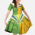 Cook Islands Language Week Family Matching Summer Maxi Dress and Hawaiian Shirt Tatau Pattern and Rarotongan Alphabet - Polynesian Pride