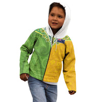 Cook Islands Language Week Kid Hoodie Tatau Pattern and Rarotongan Alphabet - Polynesian Pride