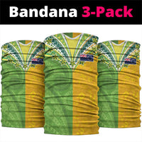 Cook Islands Language Week Neck Gaiter Tatau Pattern and Rarotongan Alphabet - Polynesian Pride