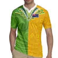Cook Islands Language Week Rugby Jersey Tatau Pattern and Rarotongan Alphabet - Polynesian Pride