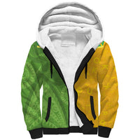 Cook Islands Language Week Sherpa Hoodie Tatau Pattern and Rarotongan Alphabet - Polynesian Pride