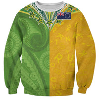 Cook Islands Language Week Sweatshirt Tatau Pattern and Rarotongan Alphabet - Polynesian Pride