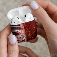 Tonga Language Week AirPods Case Ngatu Pattern and Tongan Alphabet - Polynesian Pride