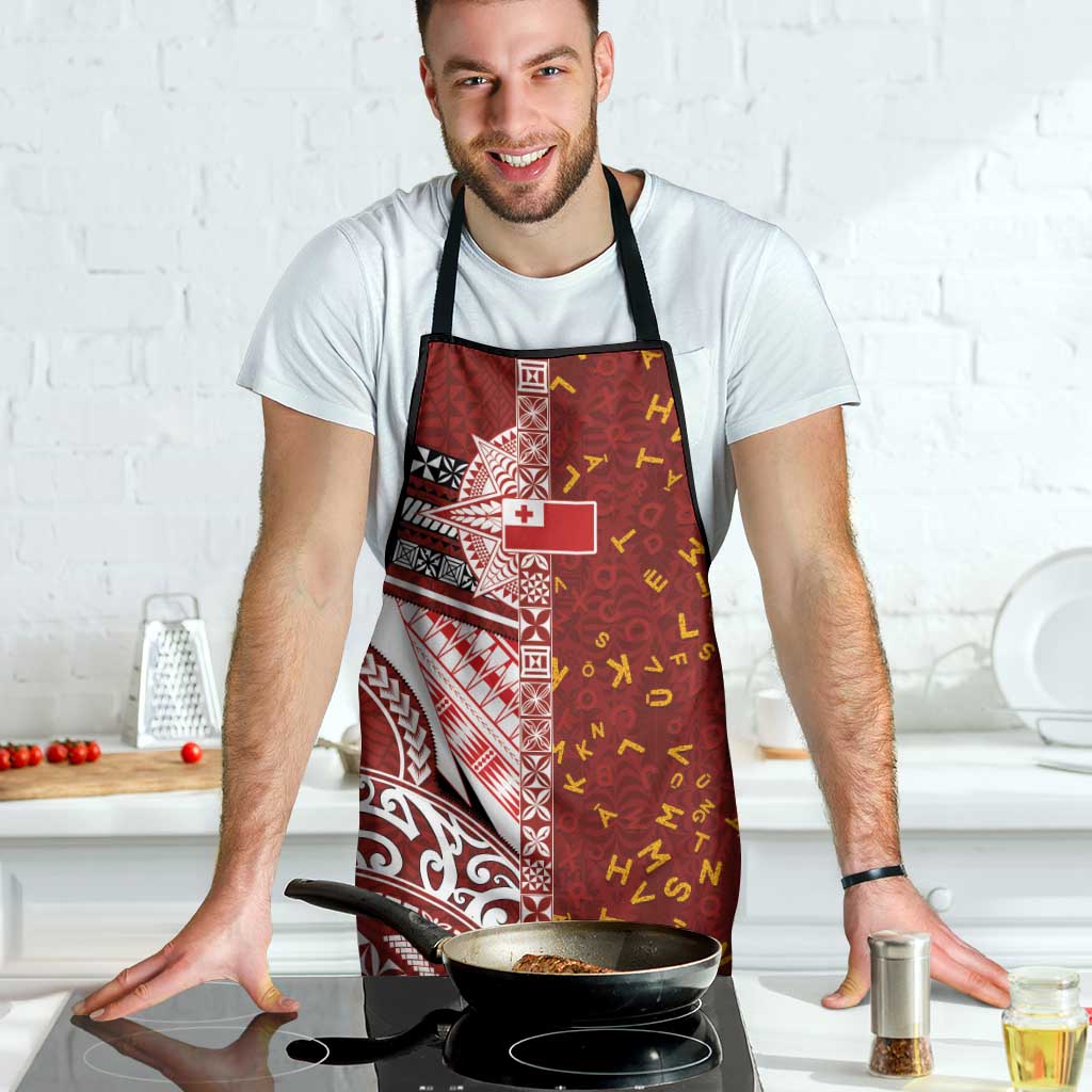 Tonga Language Week Apron Ngatu Pattern and Tongan Alphabet - Polynesian Pride