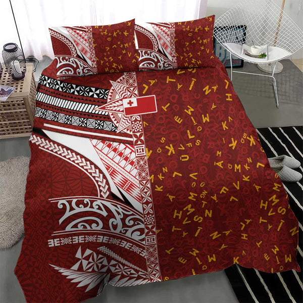 (Custom Personalised) Tonga High School Quilt Bed Set - Tongan Pattern LT13 main image 1