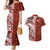 Tonga Language Week Couples Matching Mermaid Dress and Hawaiian Shirt Ngatu Pattern and Tongan Alphabet - Polynesian Pride