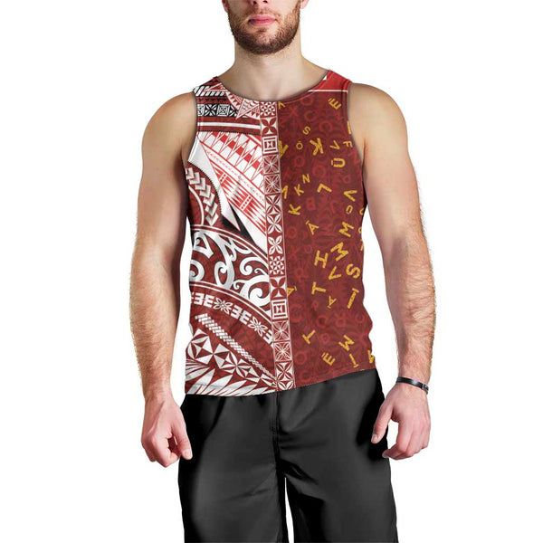 Tonga Tank Top Ngatu Pattern Islands Style main image 0