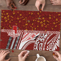Tonga Language Week Puzzle Ngatu Pattern and Tongan Alphabet - Polynesian Pride