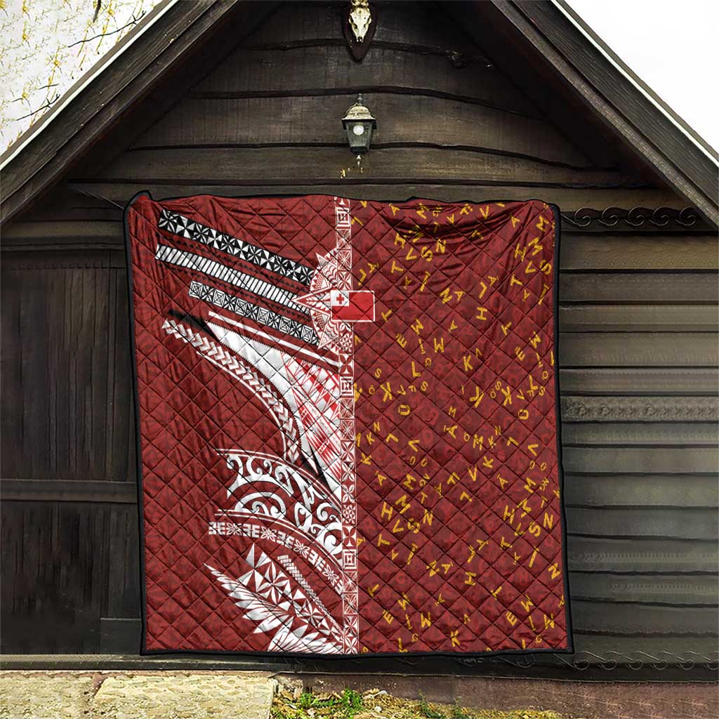 Tonga Language Week Quilt Ngatu Pattern and Tongan Alphabet - Polynesian Pride