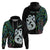 Custom New Zealand Hoodie Silver Fern and Manaia with Papua Shell Maori Tribal LT03 - Polynesian Pride