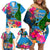 Personalised Malampa Fiji Day Family Matching Off Shoulder Short Dress and Hawaiian Shirt Tropical Plants Mix Polynesian and Tapa Pattern LT03 - Polynesian Pride