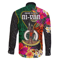 Penama Day Family Matching Mermaid Dress and Hawaiian Shirt Proud To Be A Ni-Van Beauty Pacific Flower LT03 - Polynesian Pride