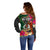 Penama Day Off Shoulder Sweater Proud To Be A Ni-Van Beauty Pacific Flower LT03 - Polynesian Pride