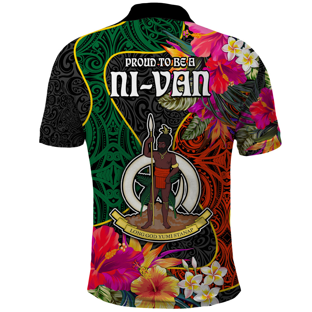 Penama Day Polo Shirt Proud To Be A Ni-Van Beauty Pacific Flower LT03 - Polynesian Pride