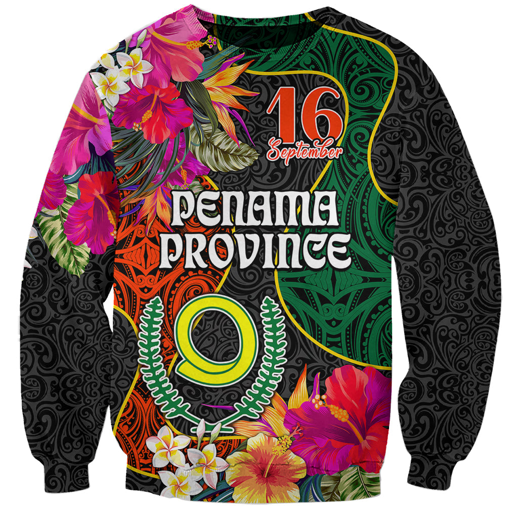 Penama Day Sweatshirt Proud To Be A Ni-Van Beauty Pacific Flower LT03 Unisex Black - Polynesian Pride