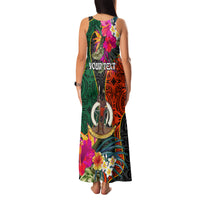 Personalised Penama Day Family Matching Tank Maxi Dress and Hawaiian Shirt Proud To Be A Ni-Van Beauty Pacific Flower LT03 - Polynesian Pride