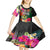 Personalised Penama Day Kid Short Sleeve Dress Proud To Be A Ni-Van Beauty Pacific Flower LT03 - Polynesian Pride