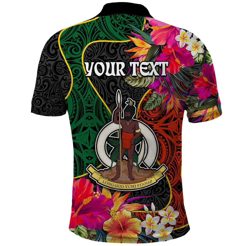 Personalised Penama Day Polo Shirt Proud To Be A Ni-Van Beauty Pacific Flower LT03 - Polynesian Pride