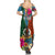 Sanma Day Family Matching Summer Maxi Dress and Hawaiian Shirt Proud To Be A Ni-Van Beauty Pacific Flower LT03 - Polynesian Pride