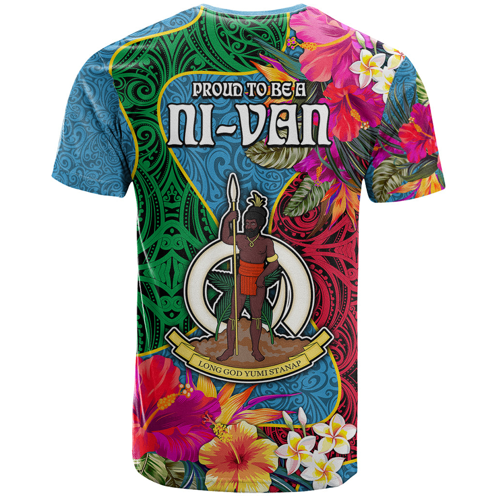 Sanma Day T Shirt Proud To Be A Ni-Van Beauty Pacific Flower LT03 - Polynesian Pride