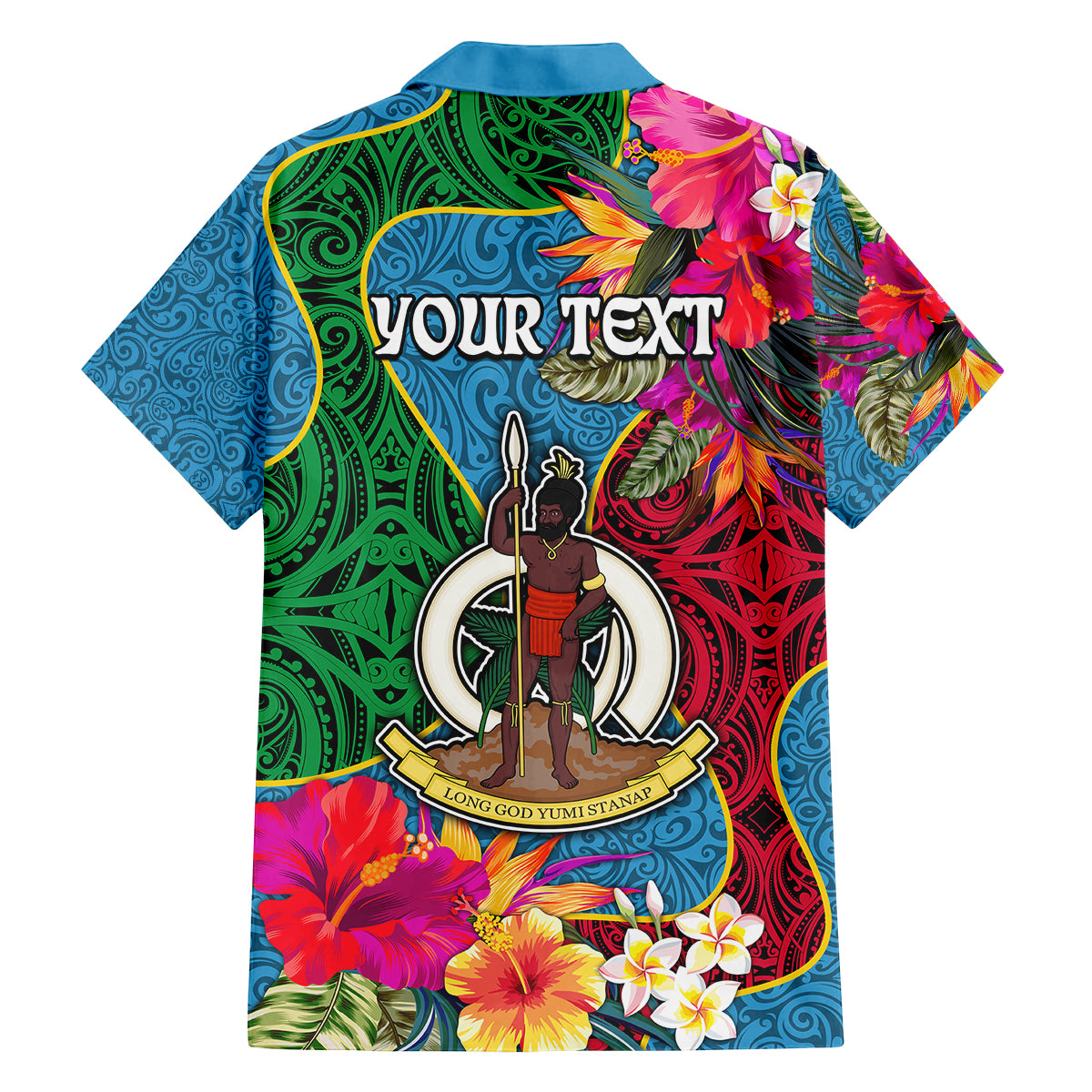 Personalised Sanma Day Family Matching Short Sleeve Bodycon Dress and Hawaiian Shirt Proud To Be A Ni-Van Beauty Pacific Flower LT03 - Polynesian Pride