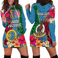 Personalised Sanma Day Hoodie Dress Proud To Be A Ni-Van Beauty Pacific Flower LT03 - Polynesian Pride