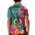 Personalised Sanma Day Kid Polo Shirt Proud To Be A Ni-Van Beauty Pacific Flower LT03 - Polynesian Pride