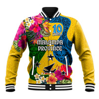 Malampa Day Baseball Jacket Proud To Be A Ni-Van Beauty Pacific Flower LT03 Unisex Yellow - Polynesian Pride
